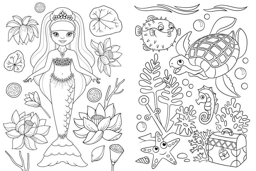 Весёлые раскраски. Прекрасные русалки, производитель Клевер (Clever) , ISBN 978-5-00211-067-4, № 4