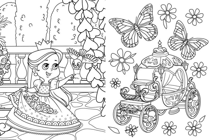 Весёлые раскраски. Сказочные принцессы, производитель Клевер (Clever) , ISBN 978-5-00211-068-1, № 2