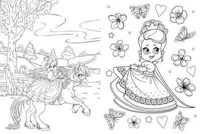 Весёлые раскраски. Сказочные принцессы, производитель Клевер (Clever) , ISBN 978-5-00211-068-1№ 6