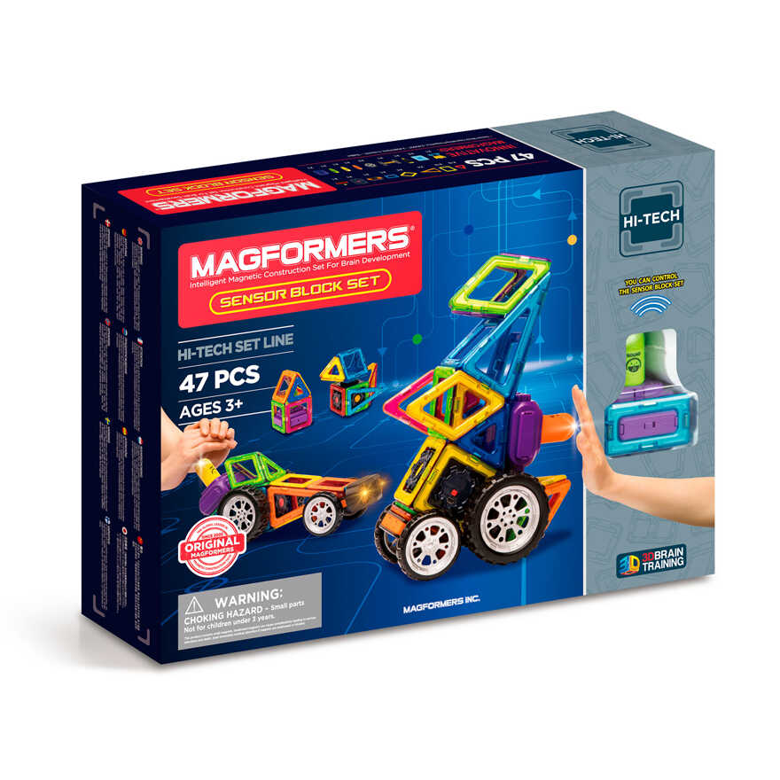 Магнитный конструктор Magformers Sensor Block Set 47, арт. 709009, производитель Magformers (Магформерс), ISBN 880-9-46553-427-1, № 1