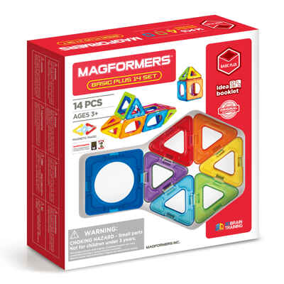 Магнитный конструктор Magformers Basic Plus 14 Set, арт. 715013, производитель Magformers (Магформерс), ISBN 880-9-46553-456-1№ 1
