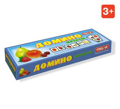 Домино Большое 14 Фрукты, арт. 00014, производитель Стеллар, ISBN 460-7-03827-451-7, № 1