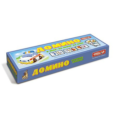 Домино Большое 17 &quot;В небе,на земле,на море&quot;, производитель Стеллар, ISBN 460-7-03827-515-6, № 1