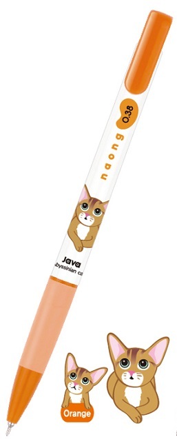 Ручка шариковая Naong Abyssinian cat 0,38, арт. 10.037K, производитель JAVAPEN (ЯВАПЕН), ISBN 880-9-41981-529-6, № 1