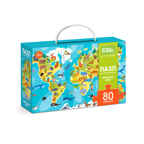 Пазл на внимательность "Животные мира" 80 элементов, производитель Я РАСТУ ТОЙЗ, ISBN 467-0-14980-284-9, № 1