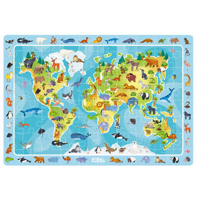 Пазл на внимательность "Животные мира" 80 элементов, производитель Я РАСТУ ТОЙЗ, ISBN 467-0-14980-284-9№ 2