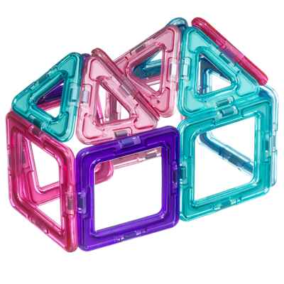 Магнитный конструктор МАГНИТОФОРМЫ , набор 14 дет. (6 квадратов, 8 треугольников), арт. ВВ4400, производитель Bondibon (Бондибон), ISBN 489-5-13604-460-0№ 3