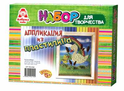 Аппликация из пластилина Утки, арт. ПЛА-0008, производитель Азбука тойс, ISBN 468-0-02192-115-5№ 1