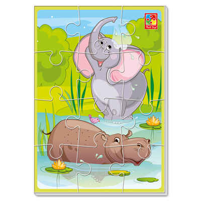 Мягкие пазлы А5 &quot;Банный день&quot;, производитель Я РАСТУ ТОЙЗ, ISBN 482-0-19505-271-6№ 1