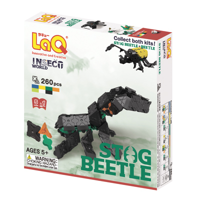 LAQ INSECT WORLD STAG BEETLE  Конструктор, 260 деталей, производитель LAQ, ISBN 495-2-90700-131-3, № 1