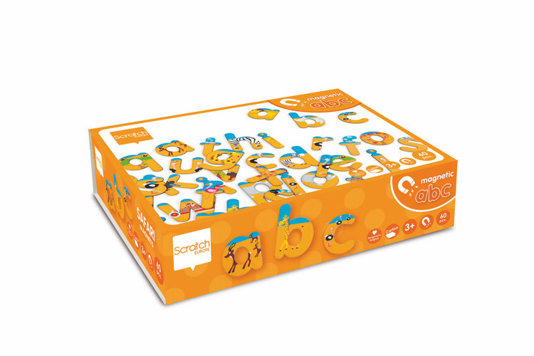 Головоломка буквы на магнитах Сафари &quot;MAGNETIC ABC / SAFARI, 60 letters&quot;, арт. 6181064, производитель Indigo (Индиго), ISBN 541-4-56181-064-3, № 2