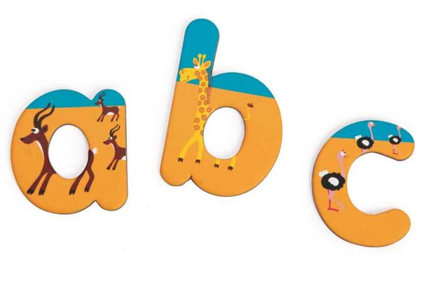 Головоломка буквы на магнитах Сафари &quot;MAGNETIC ABC / SAFARI, 60 letters&quot;, арт. 6181064, производитель Indigo (Индиго), ISBN 541-4-56181-064-3, № 3