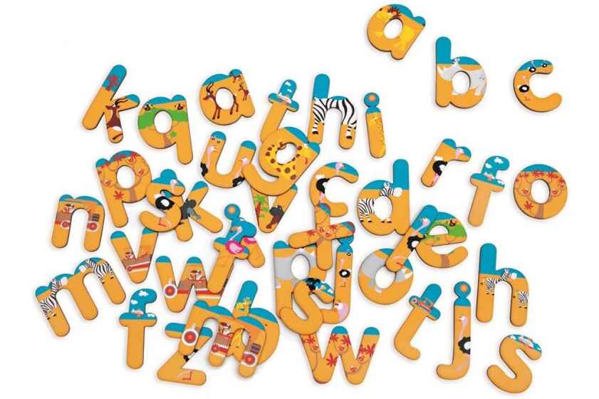 Головоломка буквы на магнитах Сафари &quot;MAGNETIC ABC / SAFARI, 60 letters&quot;, арт. 6181064, производитель Indigo (Индиго), ISBN 541-4-56181-064-3, № 1