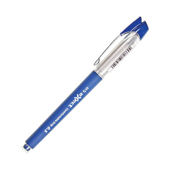 Ручка гелевая M&G EXECT 0,5 мм синий резиновый грип, арт. AGP62502/BL, производитель M&G (Эм&Джи), ISBN 694-7-50372-869-4, № 1