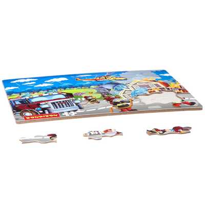 Пазл «Пожарная служба» 35 дет. 28х21 см , арт. ВВ4670, производитель Bondibon (Бондибон), ISBN 489-5-13604-710-6№ 2