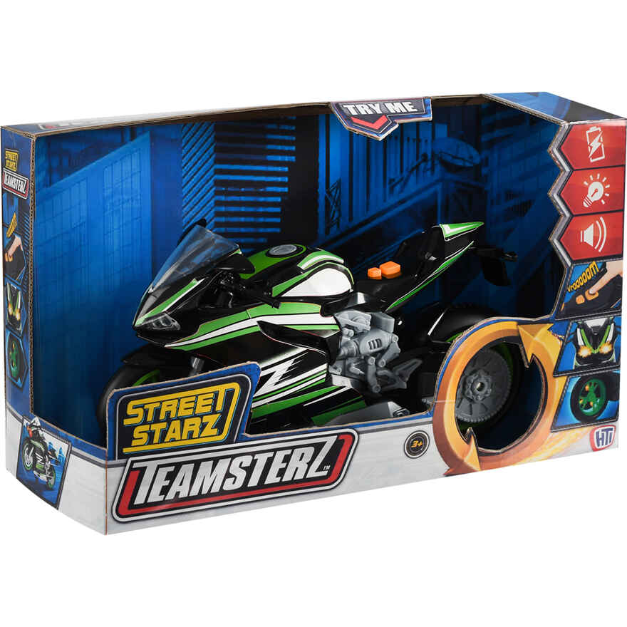 Мотоцикл Teamsterz серия Street Starz (черный), арт. 1416880, производитель HTI (ЭйчТиАй), ISBN 505-0-84168-801-6, № 1