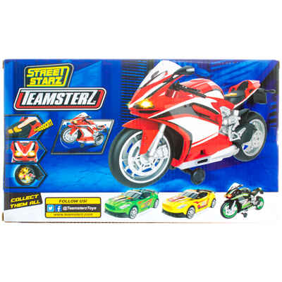 Мотоцикл Teamsterz серия Street Starz (красный), арт. 1416881, производитель HTI (ЭйчТиАй), ISBN 505-0-84168-811-5№ 2
