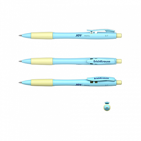 Ручка шариковая автоматическая JOY® Pastel, Ultra Glide Technology, цвет чернил синий, арт. 55394, производитель ErichKrause® (Эрих Краузе), ISBN 404-1-48555-394-6, № 3