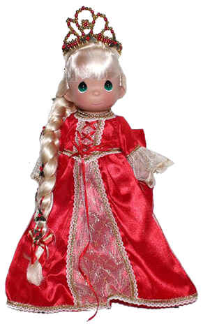 Кукла Precious Moments Рапунцель в красном, 30 см, арт. 8389, производитель The Doll Maker, ISBN 73-2-53308-389-1№ 1