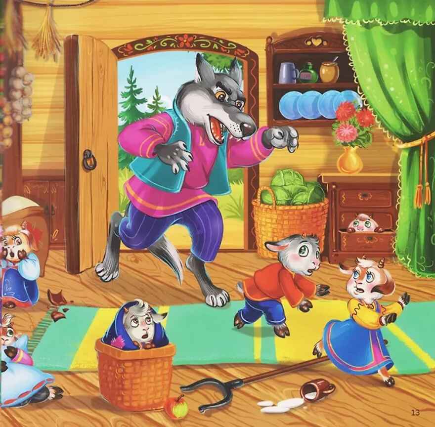 Карусель сказок. Волк и семеро козлят, производитель Malamalama (Маламалама), ISBN 978-5-00230-050-1, № 3