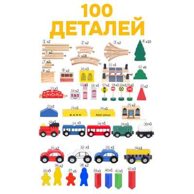 Набор железная дорога Городок, арт. 4346755, производитель Sima-land (Сима-Ленд), ISBN 290-0-04346-755-7№ 3