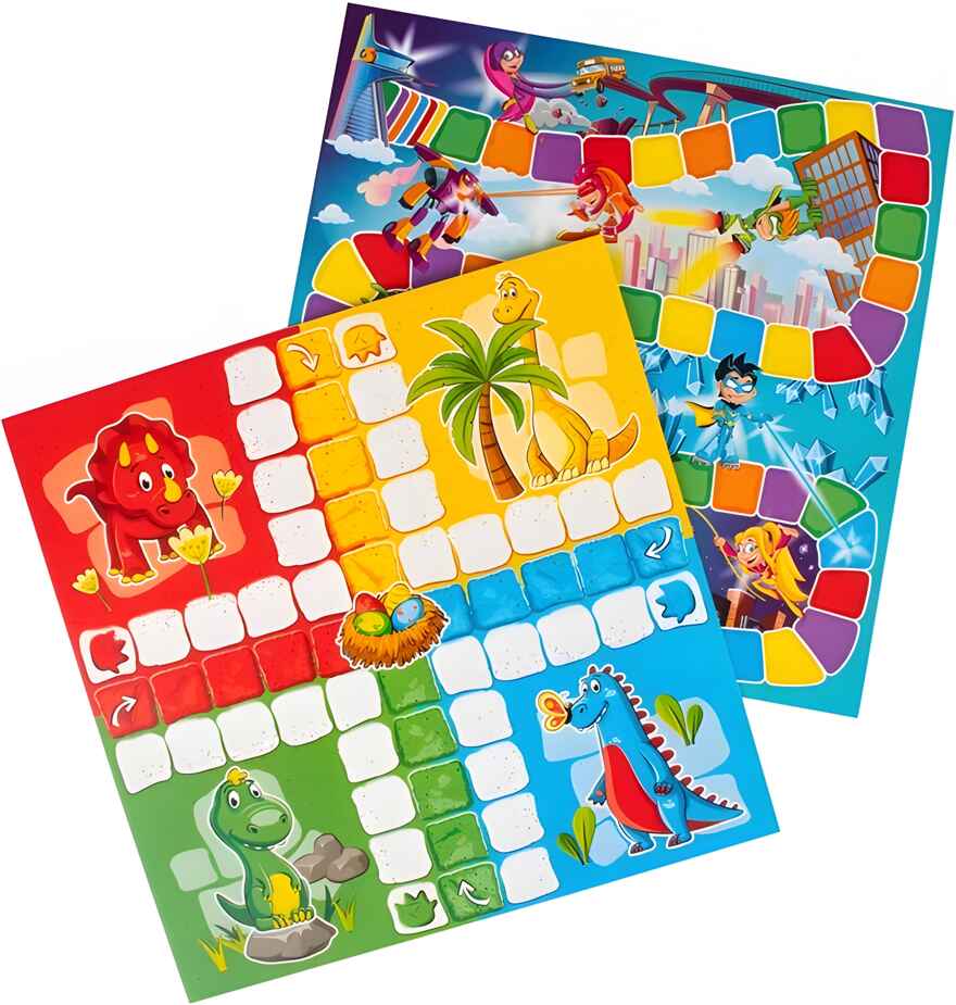 Игра детская настольная Ходилки-Бродилки 4 в 1, арт. 2120C, производитель Dream Makers (Дрим Мейкерс), ISBN 481-4-71800-173-2, № 3