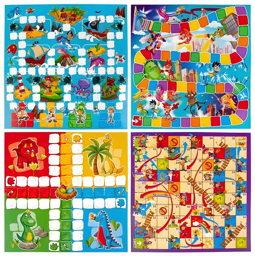 Игра детская настольная Ходилки-Бродилки 4 в 1, арт. 2120C, производитель Dream Makers (Дрим Мейкерс), ISBN 481-4-71800-173-2, № 4