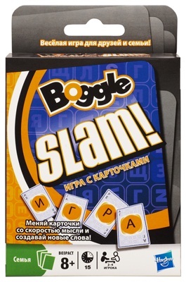 Hasbro GAMES Игра карточная Боггл СЛЭМ (Рус. Яз.), производитель Hasbro (Хасбро), ISBN 501-0-99457-024-8, № 1
