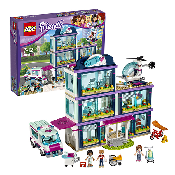 LEGO Friends 41318  Клиника Хартлейк-Сити, производитель LEGO (ЛЕГО), ISBN 570-2-01586-647-7, № 1