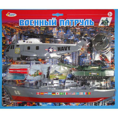 Набор Играем вместе Военный патруль на бат., производитель Симбат, ISBN 469-0-59002-319-8, № 1