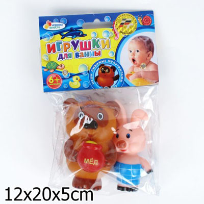 Набор для купания Играем вместе Винни Пух и Пятачок арт.135R-PVC, производитель Симбат, ISBN 697-1-00005-226-6, № 1