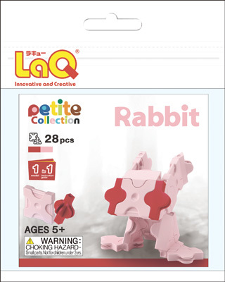 LAQ PETITE COLLECTION RABBIT Конструктор, 28 деталей, производитель LAQ, ISBN 495-2-90700-176-4, № 1