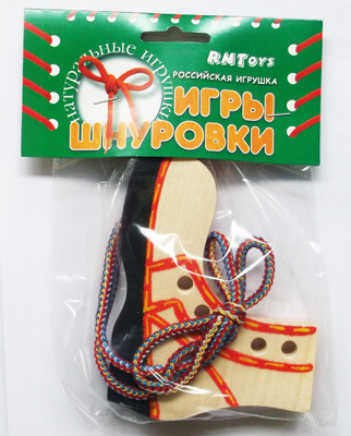 Башмак-шнуровка расписной Ш-016, производитель RNToys (РНТойс), ISBN 260-0-00004-208-6, № 1