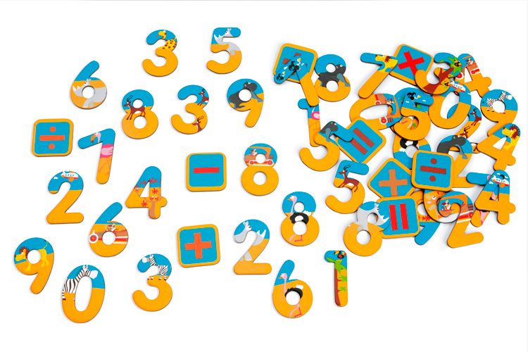 Головоломка цифры на магнитах Сафари &quot;MAGNETIC 123 / SAFARI, 60 nambers&quot;, арт. 6181066, производитель Indigo (Индиго), ISBN 541-4-56181-066-7, № 1