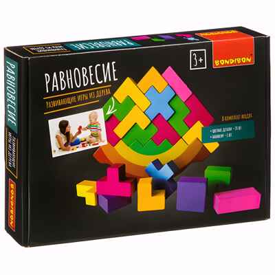 Развивающие игры из дерева Головоломка Игра-балансир «РАВНОВЕСИЕ», BOX 27,6?3,7?19 см , арт. ВВ4187, производитель Bondibon (Бондибон), ISBN 489-5-13604-196-8№ 1