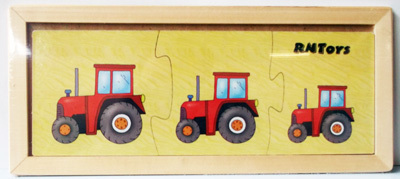 Больше-меньше Трактор (пазл), производитель RNToys (РНТойс), ISBN 200-0-03070-001-5, № 1