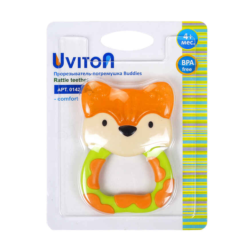 Прорезыватель Uviton с охлаждающим эффектом Buddies Лисенок 0142, производитель Uviton, ISBN 462-7-10496-349-7, № 6