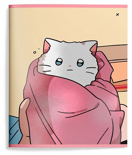 Тетрадь 48 л. А5 линия Snappy cat, арт. LXCBCL-SNC, производитель ФАРМ, ISBN 460-2-72319-080-6, № 2