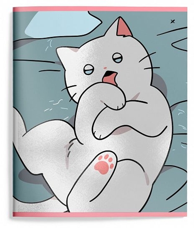 Тетрадь 48 л. А5 линия Snappy cat, арт. LXCBCL-SNC, производитель ФАРМ, ISBN 460-2-72319-080-6№ 4