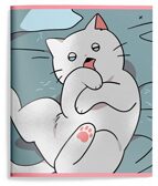 Тетрадь 48 л. А5 линия Snappy cat, арт. LXCBCL-SNC, производитель ФАРМ, ISBN 460-2-72319-080-6, № 4