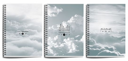 Тетрадь 80 л. А4 клетка Sound in clouds, арт. LXCBCLA4-SDC, производитель ФАРМ, ISBN 460-2-72319-430-9, № 1