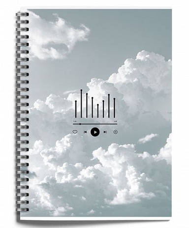 Тетрадь 80 л. А4 клетка Sound in clouds, арт. LXCBCLA4-SDC, производитель ФАРМ, ISBN 460-2-72319-430-9№ 2