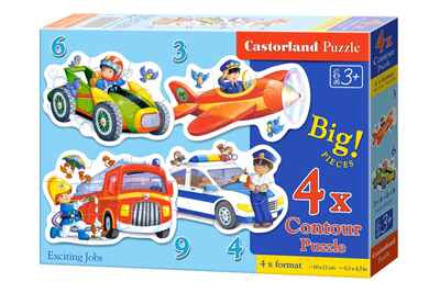 Пазлы 4 в 1 Профессии (CastorLand), арт. В-05055, производитель Castorland (Касторленд), ISBN 590-4-43800-505-5№ 1
