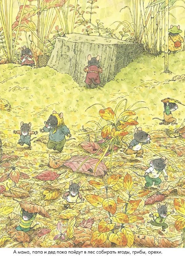 Парад грибов. Ивамура Кадзуо. 14 лесных мышей, производитель Самокат , ISBN 978-5-91759-845-1, № 2