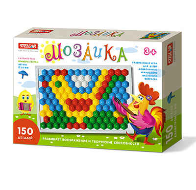 Мозаика 150 деталей, арт. 01037, производитель Стеллар, ISBN 460-7-03827-501-9№ 1