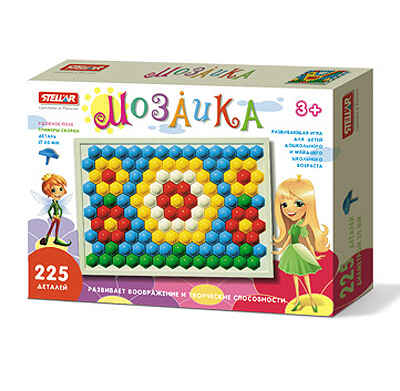Мозаика, 225 деталей, производитель Стеллар, ISBN 460-7-03827-219-3№ 1