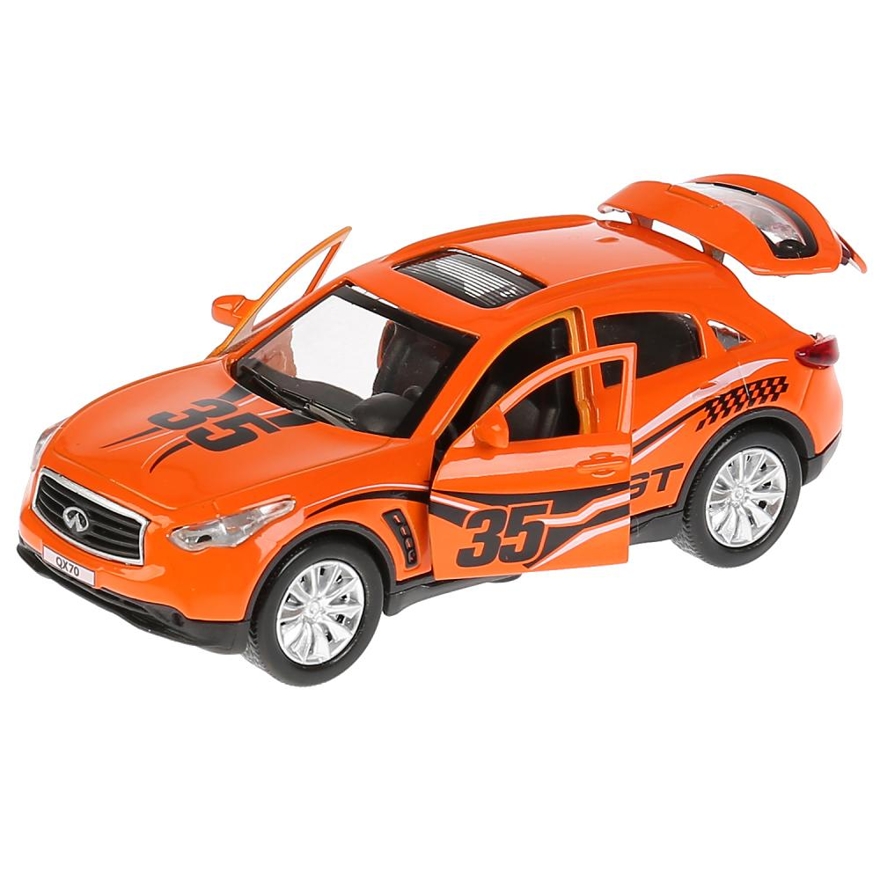 Infiniti QX70 Спорт, оранжевый 12 см., арт. QX70-S, производитель Симбат, ISBN 469-0-59018-260-4, № 3