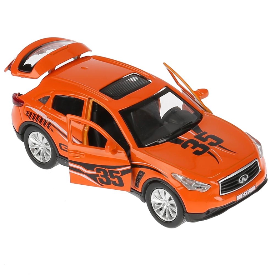 Infiniti QX70 Спорт, оранжевый 12 см., арт. QX70-S, производитель Симбат, ISBN 469-0-59018-260-4, № 5