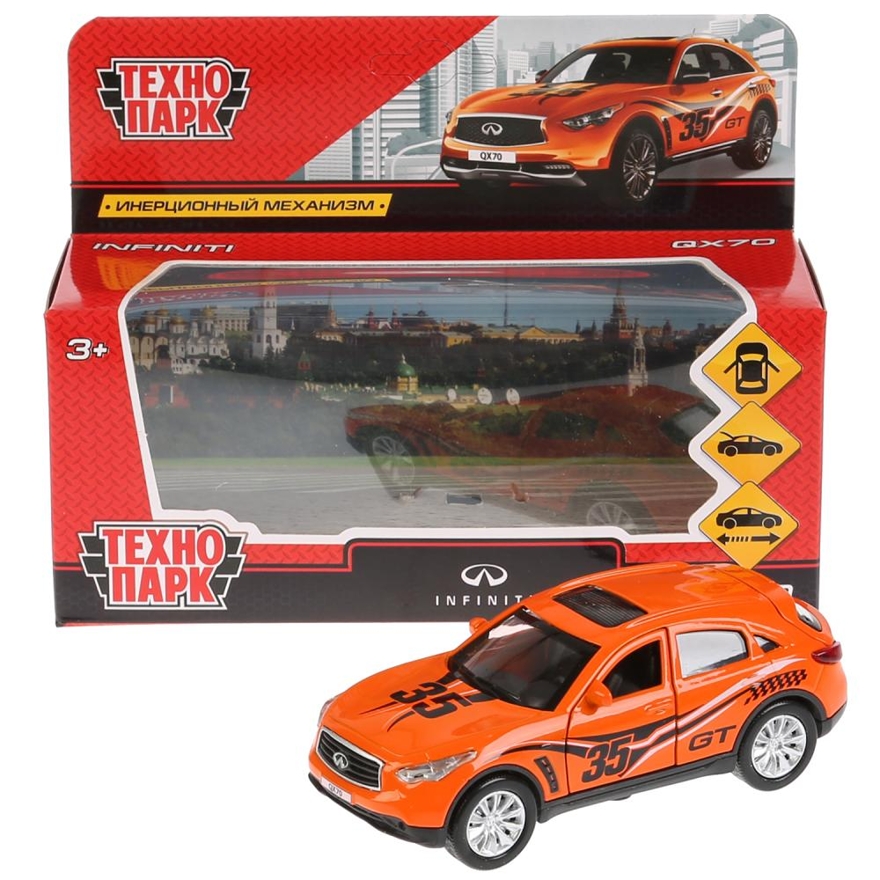 Infiniti QX70 Спорт, оранжевый 12 см., арт. QX70-S, производитель Симбат, ISBN 469-0-59018-260-4, № 6