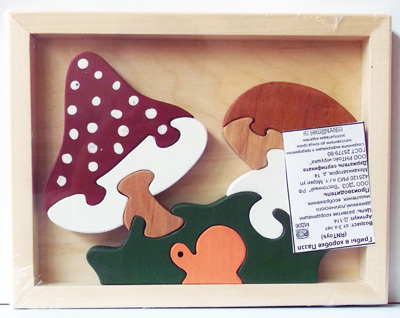 Грибы в коробке Паззл (RNToys), производитель RNToys (РНТойс), ISBN 260-0-00005-148-4, № 1